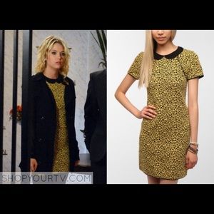 yellow leopard cooperative UO dress
